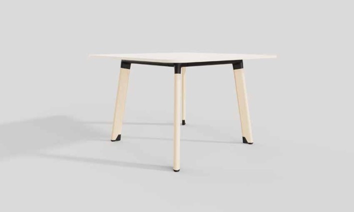 Diva 1050mm 4 Leg Wide Square_1600x1600mm_Ash Timber_Noir